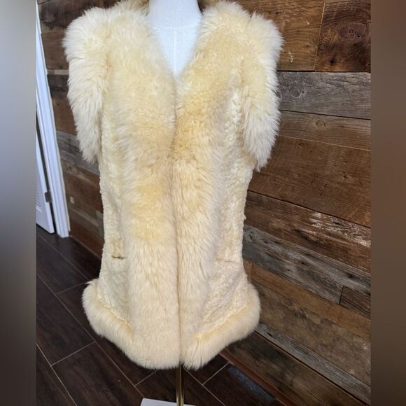 Vintage 100% NZ Lambskin Fur Vest by Alpine Fashions | M | Made in New Zealand - Picture 2 of 15